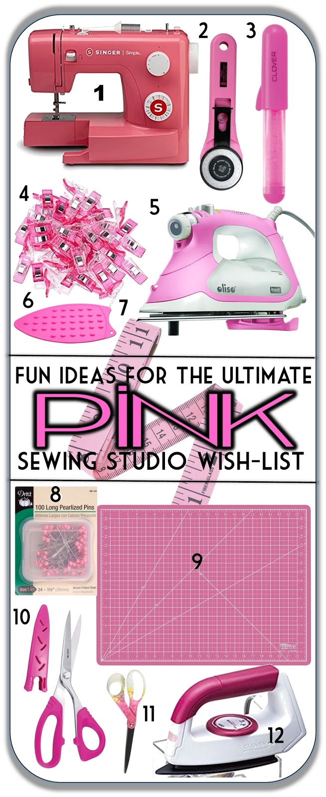 Sew at Home Mummy: Fun Ideas for the Ultimate Pink-themed Sewing Studio  Supplies Wishlist!